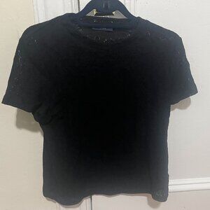 Black Araks Cotton Lace Shirt